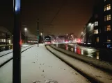 Aarhus light rail line L2  close by Nørreport (2018)