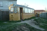 Aarhus railcar 9 behind Tirsdalen's Kindergarten (2009)