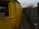 Aarhus railcar 9 behind Tirsdalen's Kindergarten (2024)