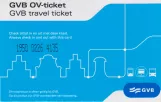 Adult ticket for Gemeentevervoerbedrijf Amsterdam (GVB), the front (2020)