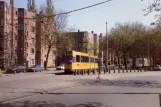 Amsterdam extra line 6 with articulated tram 792 close by Haarlemmermeerstation (1989)