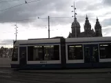 Amsterdam low-floor articulated tram 2113 at Central Station (2009)