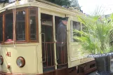 Amsterdam museum line 30 with railcar 41, side view Haarlemmermeerstation (2007)