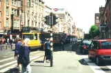 Amsterdam tram line 25 with articulated tram 642 at Dam (2000)