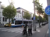 Amsterdam tram line 9 with low-floor articulated tram 2127 on Rembrandtplein (2009)