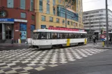 Antwerp tram line 11 with railcar 7148 close by Central Station (2011)