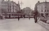 Archive photo: Hamburg tram line 18  on Poststraße (1928)