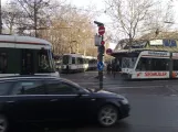 Augsburg on Königsplatz, three carriages (2010)