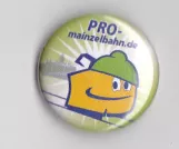 Badge: PRO-mainzeldahn.de. Small size. (2010)