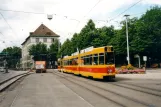 Basel tram line 10 with articulated tram 260 on Binningerstrasse (2003)