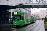 Basel tram line 15 with railcar 490 at Messeplatz (2006)