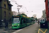 Basel tram line 8 with low-floor articulated tram 322 at Wiesenplatz (2006)