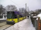 Berlin fast line M1 with low-floor articulated tram 1015 at Heinrich-Böll-Str. (2010)