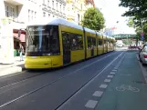 Berlin fast line M1 with low-floor articulated tram 9024 at U Eberswalder Straße (2024)