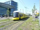 Berlin fast line M10 with low-floor articulated tram 1083 by Hauptbahnhof (2019)