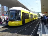 Berlin fast line M10 with low-floor articulated tram 9091 at Hauptbahnhof (2019)