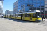 Berlin fast line M4 with low-floor articulated tram 1044 at S+U Alexanderplatz / Dircksenstr. (2011)