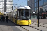 Berlin fast line M4 with low-floor articulated tram 8014 near S+U Alexanderplatz / Dircksenstr. (2012)