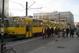 Berlin fast line M5 with articulated tram 6080 at U Alexanderplatz (2007)