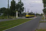 Berlin tram line 60 at Adlershof, Karl-Ziegler-Str. (2011)