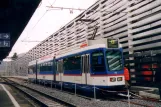 Berne regional line 6 with articulated tram 83 at Worb Dorf (2006)