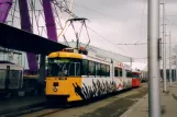 Berne tram line 9 with articulated tram 723 at Guisanplatz Expo (2006)