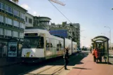 Blankenberge De Kusttram with articulated tram 6002 at Blankenberge Markt (2007)