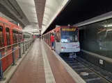 Bonn tram line 66 with articulated tram 7456 at Siegburg Bahnhof (2023)