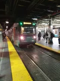 Boston articulated tram 3872 at Park St (2020)