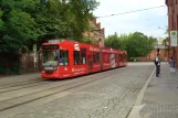 Brandenburg an der Havel extra line 12 with low-floor articulated tram 101 at THB (2011)