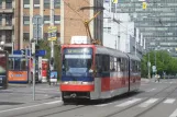 Bratislava tram line 13 with articulated tram 7118 on Radlinského (2008)