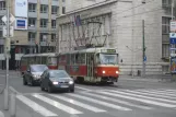 Bratislava tram line 4 with railcar 7815 on Námestie SNP (2008)