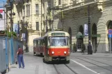 Bratislava tram line 4 with railcar 7817 on Jesenského (2008)