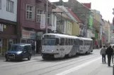 Bratislava tram line 5 with railcar 7835 on Obchodná (2008)