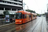 Braunschweig tram line 2 with low-floor articulated tram 9561 at Hamburger Straße (2008)