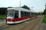 Braunschweig tram line 3 with low-floor articulated tram 0754 at Weserstr. (2010)