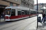 Braunschweig tram line 3 with low-floor articulated tram 0757 "Gliesmarode" at Friedrich-Wilhelm-Str. (2008)