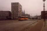 Bremen extra line 5 with articulated tram 429 on Wilhelm-Kaisen-Brücke (1989)