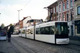 Bremen tram line 3 with low-floor articulated tram 3004 at St. Jürgen Str. (2003)