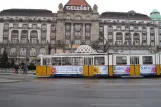 Budapest tram line 19 with articulated tram 1400 at Szent Gellért tér - Műegyetem M (2013)