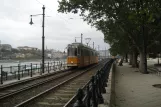 Budapest tram line 2 with articulated tram 1315 on Jane Haining rakpart (2006)