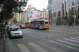 Budapest tram line 49 with railcar 3802 on Múzeum körút (2006)