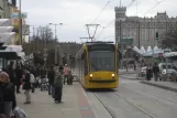 Budapest tram line 6 with low-floor articulated tram 2008 at Széll Kálmán tér (2006)