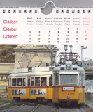 Calendar: Budapest tram line 19 with railcar 3326 at Széchenyi Lánchíd (2006)