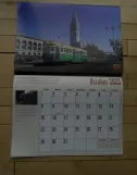 Calendar: San Francisco E-Embarcadero Steetcar with railcar 496 at Embarcadero & Ferry Building (2023)