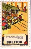 Cardboard tag: Ærbødigst BALTICA
 (1933)