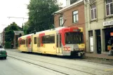 Charleroi regional line 88 with articulated tram 7425 at Anderlues Monument (2002)