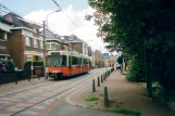 Charleroi tram line 82 with articulated tram 6103 at Rue de la Station (2007)