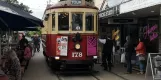 Christchurch Tramway line with railcar 178 on New Regent Street (2023)