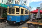 Christchurch Tramway line with railcar 1888 on New Regent Street (2023)